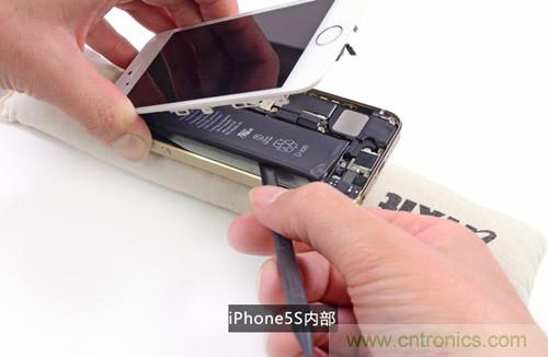 土豪金iPhone 5S拆解：內部結構升級，維修難度增加