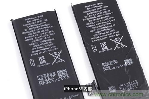土豪金iPhone 5S拆解：內部結構升級，維修難度增加