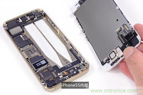 土豪金iPhone 5S拆解：內部結構升級，維修難度增加