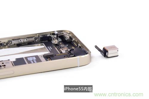 土豪金iPhone 5S拆解：內部結構升級，維修難度增加