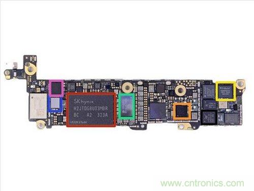 土豪金iPhone 5S拆解：內部結構升級，維修難度增加