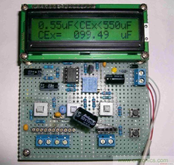 DIY集電容、電感和頻率為一體的測量儀器