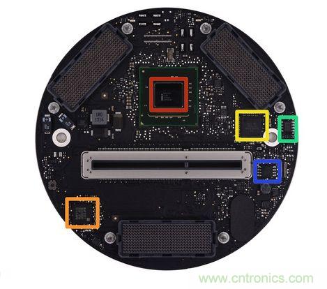 Mac Pro的主板、雙顯卡和各種I/O接口