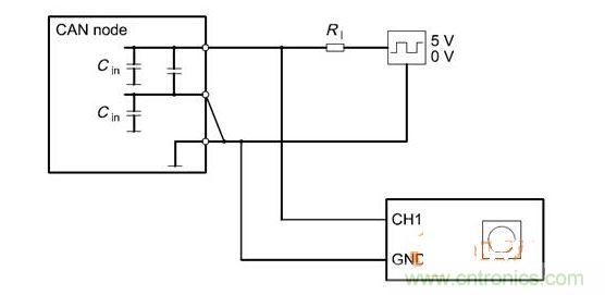  Cdiff測試原理（CANnode輸出線從上往下為CANH、CANL、GND）