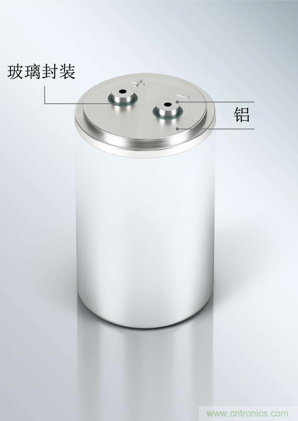 世界首創玻璃鋁密封端子，可大幅提升電容性能