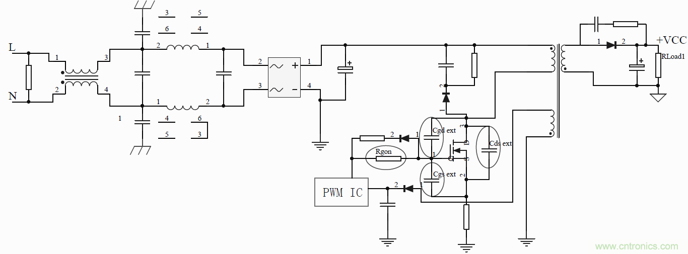 如何改善開關電源電路的EMI特性？