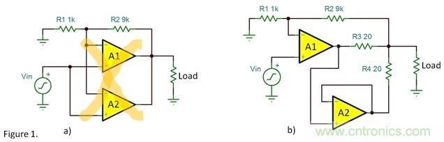 并聯運放以獲取雙倍輸出電流是可行的嗎？