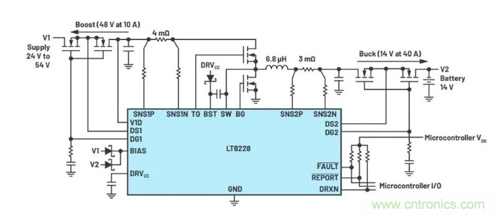簡化雙電池電源系統，48 V/12 V汽車應用指日可待