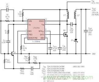 具有負反饋引腳和用于負輸出電源的高性能、單端控制器IC