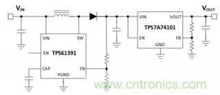 TPS61391升壓變換器，為電容麥克風提供48V超低噪聲幻象電源