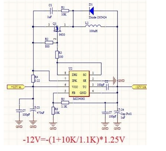 如何從正電壓電源獲得負電壓，正電壓轉負電壓的方法圖解