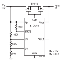 為敏感電路提供過壓及電源反接保護！